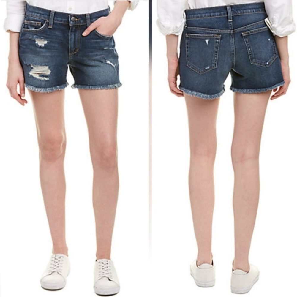 Joe’s Jeans 29 (6) Cut Off Shorts Denim In Blythe Blue Women’s Stretch Mid Rise